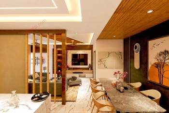 Dinning Table pluse Hall House Design Sample 29