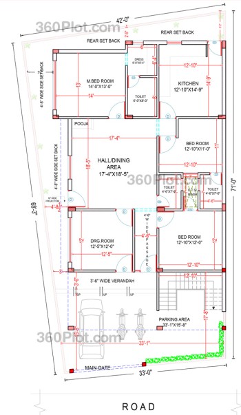 33x68 2d floor plan Sample 144