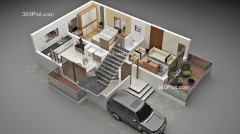 3D floor plan of House Sample - 86