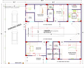 49x65 2d floor plan Sample 147
