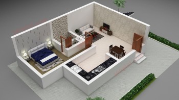 3D floor plan of House Sample - 81