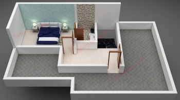 3D floor plan of House Sample - 83