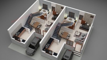 3D floor plan of House Sample - 85